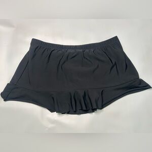 Aqua Green Black Bikini  bottom Swim skirt M size